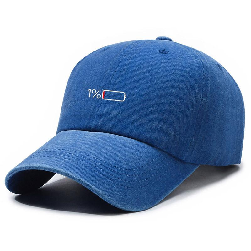 Vintage Wash Cotton Baseball Cap With Curved Brim For Casual Style And Sun Protection