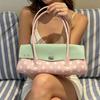 Strawberry Polka Dot Jelly Hobo Shoulder Bag Women Sweet Cute Colorblock Long Stick Handbag Casual Commute Work Everyday Purse