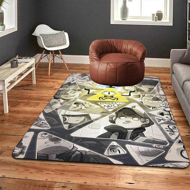 Gravity Falls Rug Floor Mat for Living Room or Bedroom Soft and Comfortable Carpet a Gift for Birthday and Holiday.MFF0918309