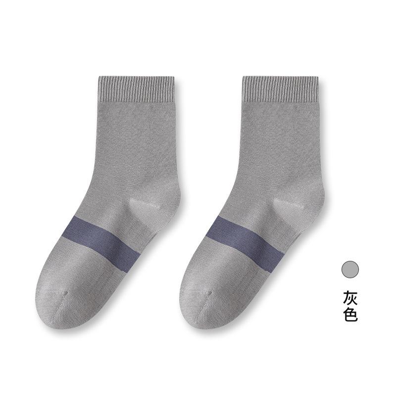 91% Cotton Boneless 7A Antibacterial Socks Men'S Four Anti-Pilling And Sweat-Absorbing Men'S Medium Tube Business Sports Socks