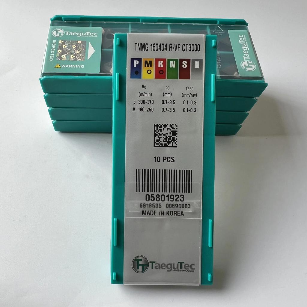 TNMG160404R-VF CT3000 / Industrielle Wendeschneidplatten aus Hartmetall 10 Stück