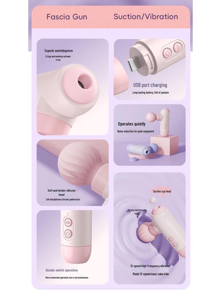Fanala Shuluo Multi-Frequency Suction Vibrator & Massager - Female Couple's Adult Toy