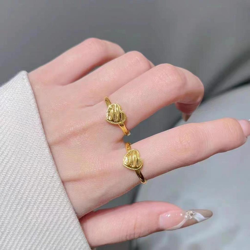 Vietnam Gold Gilded Necklace & Bracelet Ring Set for Women