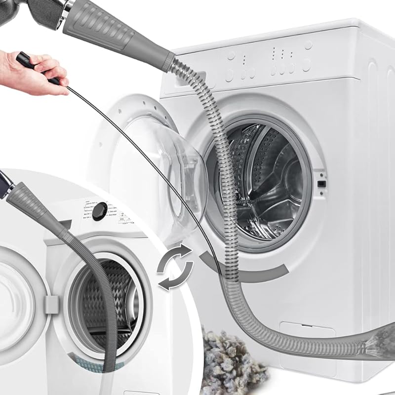 

Sealegend 2 шт. Набор для чистки вентиляционного отверстия сушилки Насадка-пылесос для ворса сушилки, Инструменты для удаления ворса для чистки вентиляционного отверстия сушилки 2 шланга для ремонта дома серый