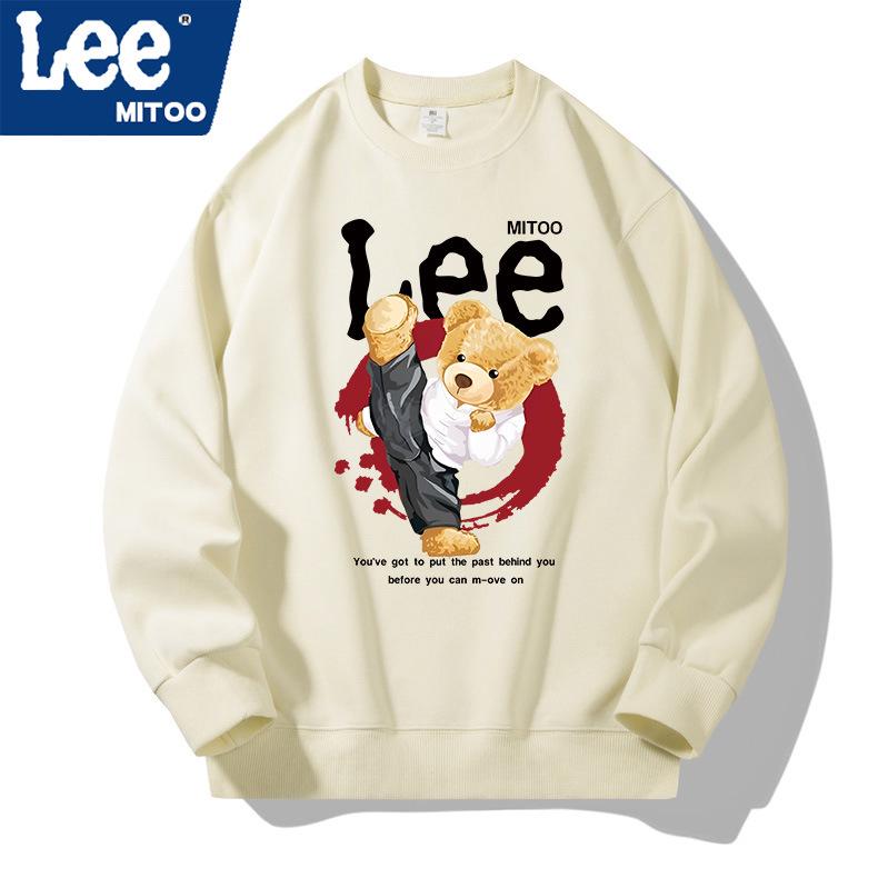 2025 Lee & Mitoo Unisex American Streetwear Fleece Long Sleeve Top
