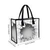Creative Crack Pattern Tote Bag Large Capacity Casual Handbag for Daily Shopping Travel Commute
