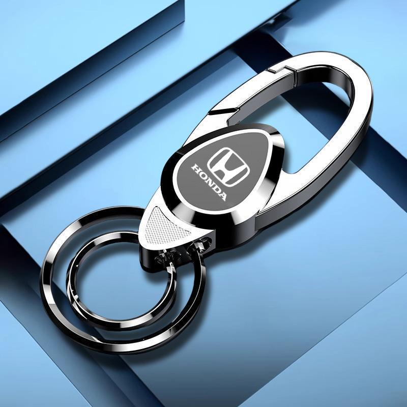 Metal Car Styling Stainless Steel Keychain Key Ring Accessories For Honda Civic Accord Fit CRV Jazz Odyssey Insight Legend HRV RA4