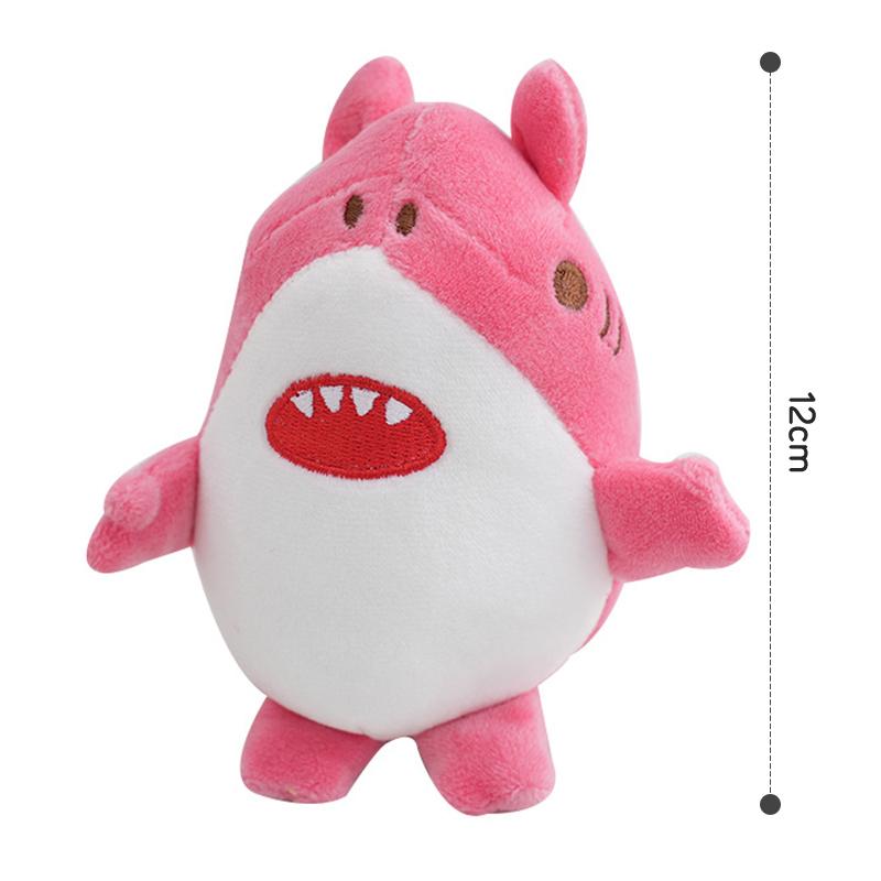 Cartoon Cute Shark Watermelon Plush Keychain Soft Stuffed Doll Pendant Keyring Bag Decoration For Children Kid Christmas Gift