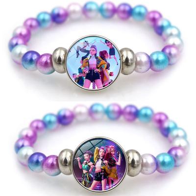Anime Kpop Demon Hunters Armbanden Meisjes Mode Kralenarmband Schattig Cartoonfiguur Sieraden Accessoires Kerstcadeau