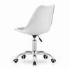 Silla giratoria ALBA - blanca y gris