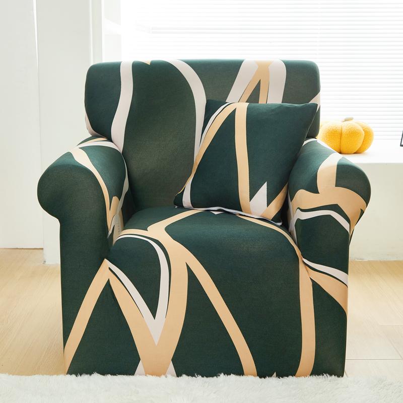 

Чохол на крісло-диван одинарнеdecoration armchair еластичний спандекс для вітальні чохол на диван розтяжний з квітковим принтом Small(90-140cm)