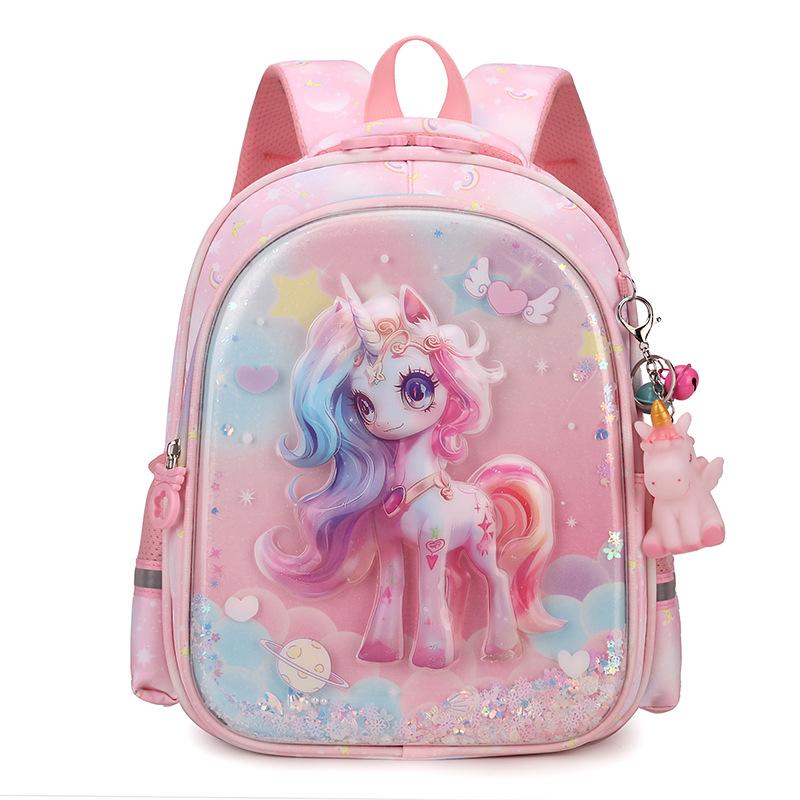 Children's Schoolbag Cute Kindergarten Schoolbag Girl Baby Burden Reduction Backpack First-class Primary School Schoolbag