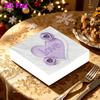 20pcs Disposable Napkins with Love Pattern Print for Wedding,Parties,and Daily Use for Thanksgiving Fall Christmas Table Decoration