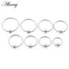 Alisouy 1st G23 Titanium Captive Hoop BCR Ögonbryn Tragus Stängning Bar Läppar Näsringar Öronsegment Piercing Kroppssmycken