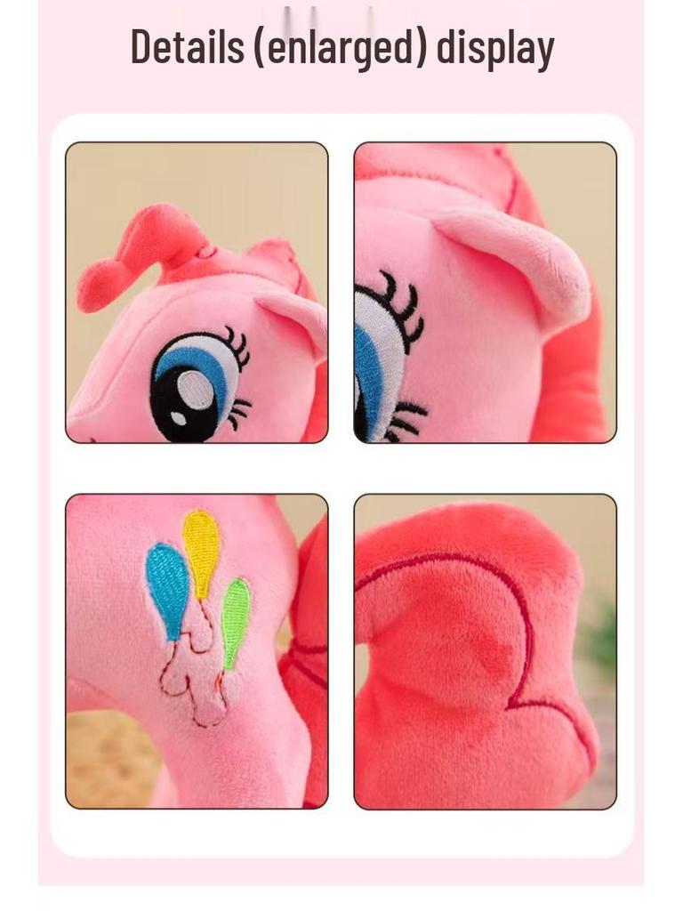 Trendy Internet Celebrity Pony Plush Doll Pillow - Cute Rag Doll Gift for Girls