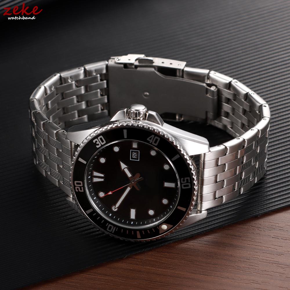 Cinturino Orologio Acciaio Inossidabile 20mm 22mm Braccialetto Orologio con Fibbia Pieghevole in Metallo per Omega Business Cinturino di Ricambio a Rilascio Rapido