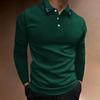 Spring and Autumn Men's Long Sleeve Business Casual Versatile Breathable Moisture Wicking Commuter Daily Top