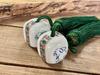Kutani "Wind Chime" White Rabbit Red-painted Small Pattern