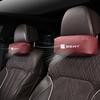 kncr9 Car Seat Headrest Auto Logo Neck Pillow For Seat Leon 5F Mk3 Ibiza 6J Tarraco Arona Ateca Alhambra Exeo Mii Interior Accessories