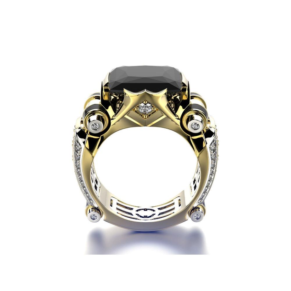 

Гальваническое бриллиантовое мужское кольцо с бриллиантами, европейская и американская мода, креативное разделение цветов, помолвочные украшения для мужчин и женщин No. 7