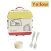 Portable Cartoon Kid's Bento Box with Cutlery Children's Lunch Box Portable Divided Lunch Box Microwaveable Food Container