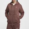 Nike Sportswear Phoenix Fleece Oversized Full-Zip Hoodie Women Red Sepia Sail DQ5759-218