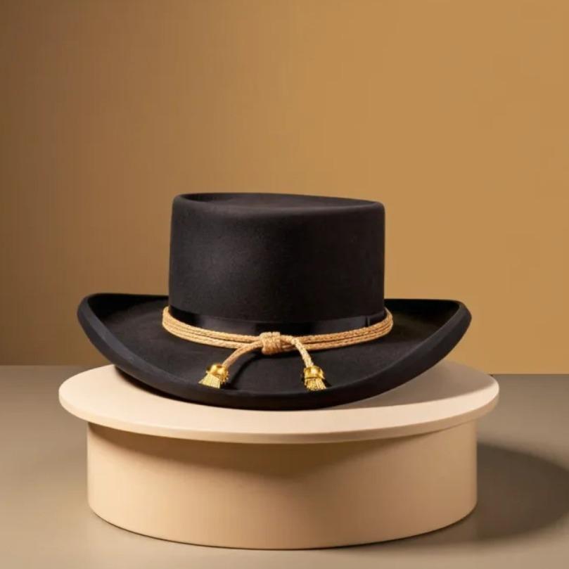 Chapeaux en feutre de laine décorés de sangle de fabricant