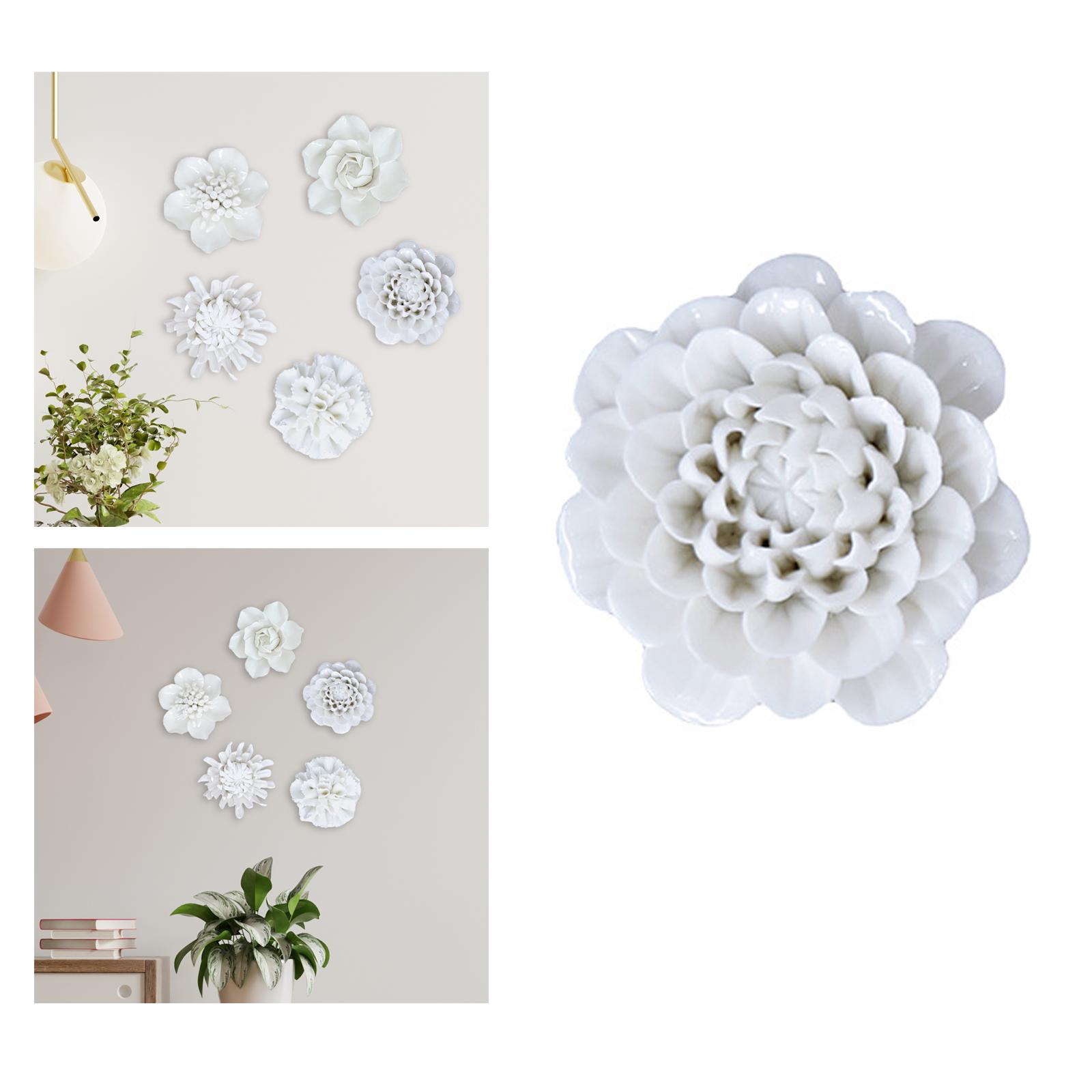 Керамическое Цветочное Настенное Искусство Орнамент Уникальное Компактное Декоративное Искусство Декор для