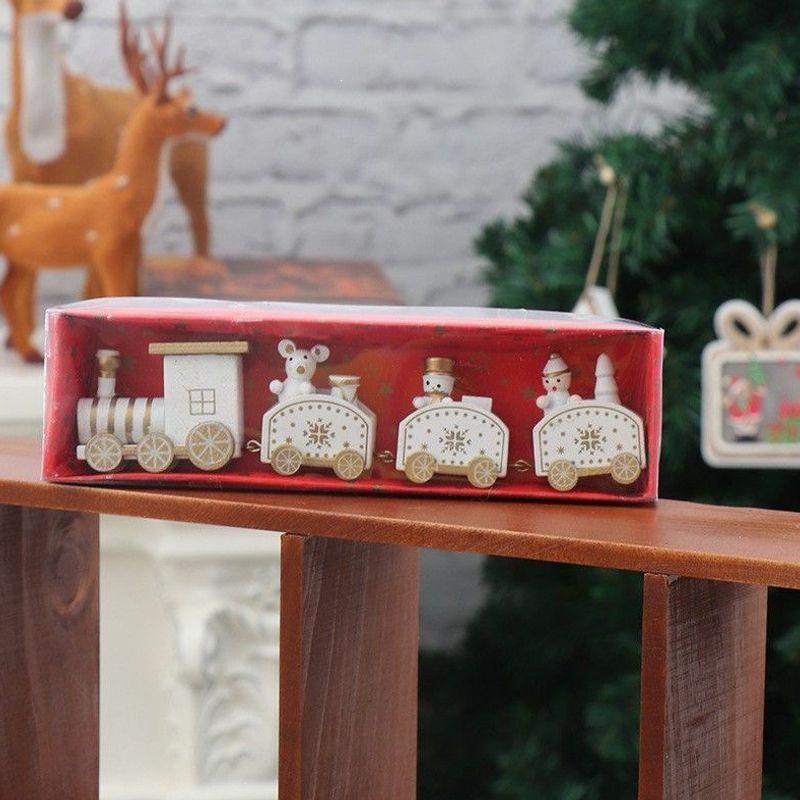 Christmas micro landscape mini luminous small house tabletop ornament Christmas tree ornament children's small gift