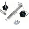 4pcs with Gasket T-Slot Bolts Galvanized Star Knobs Professional T Track Bolts  T Track Accessories