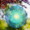 10 Zoll Hängender Windspinner mit 360-Grad-Haken für Balkon-Gartendekoration Frühling Sommer AußendekorationMetall-Windspiele für Heimdekoration