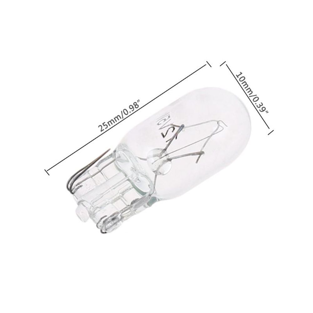 Warm White T10 W5W 194 168 5W Signal Light License Plate Lights Width Lamp Halogen Bulbs