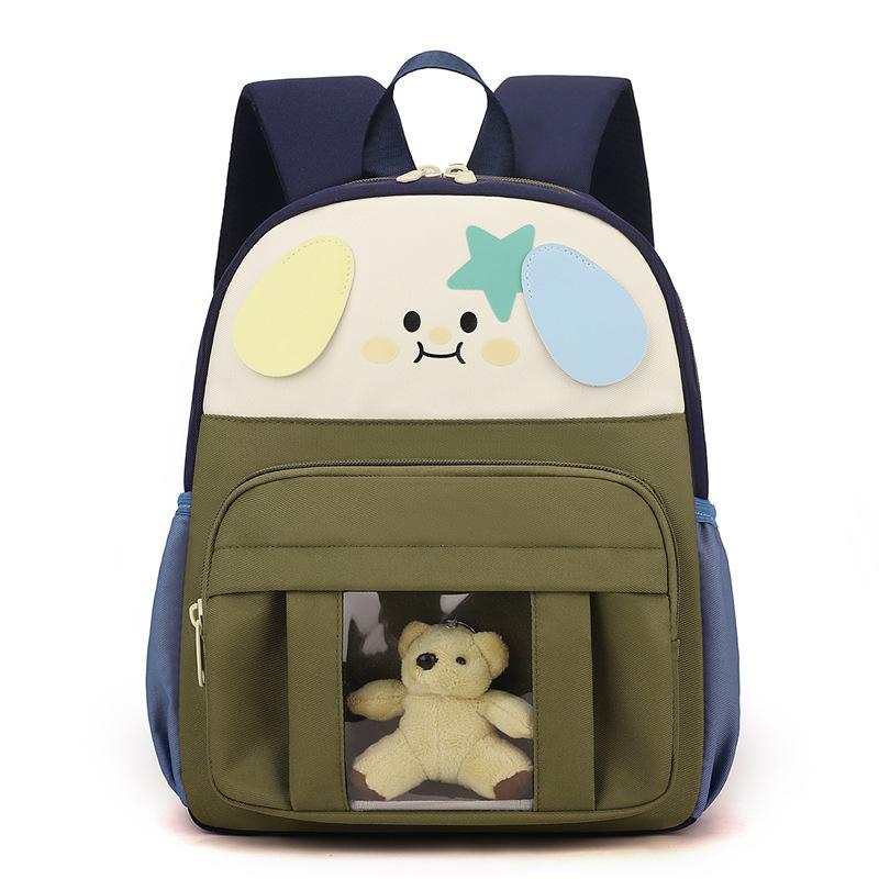 

Рюкзак для ученика начальной школы, мультяшный детский рюкзак для девочек армия зеленый