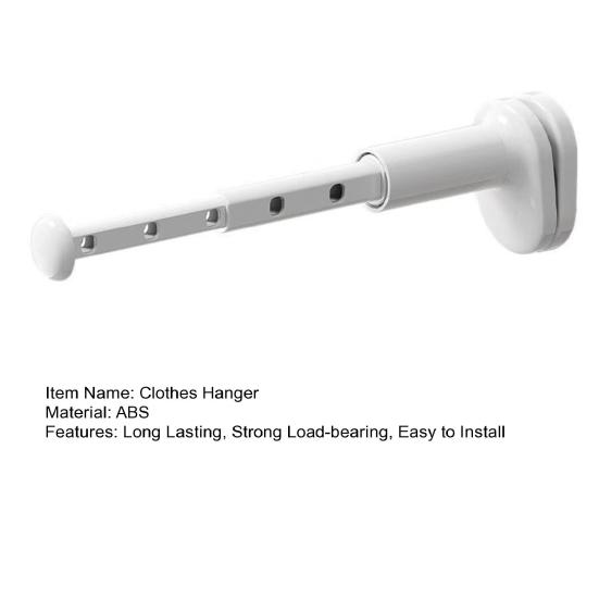 1/2Pcs Retractable Clothes Drying Rack Strong Load-bearing Simple Installation Foldable Hanger Pull-Out