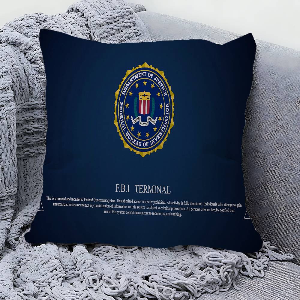 Polizei FBI Kissenbezug Sofakissenbezug Heimzimmer Dekoration Kindergeschenk