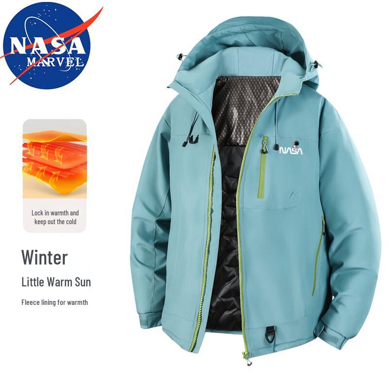 NASA MARVEL Men's Hooded Padded Jacket