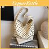 Fashion Dot Polka Leopard Print Pattern Women Large Capacity Canvas Tote Bag
