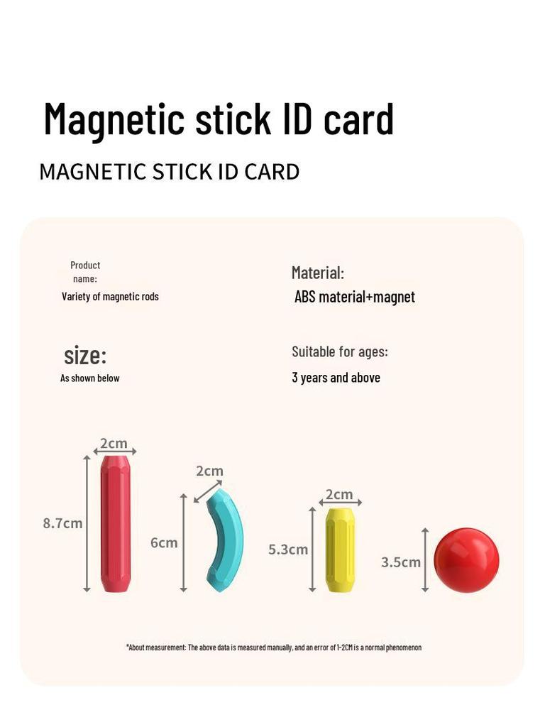 Magnetic Building Blocks - Large, Strong Magnets for Early Education (Ages 1-3)
