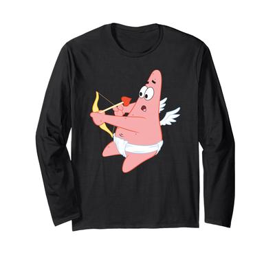 SpongeBob SquarePants Valentine's Day Patrick Cupid Long Sleeve T-Shirt