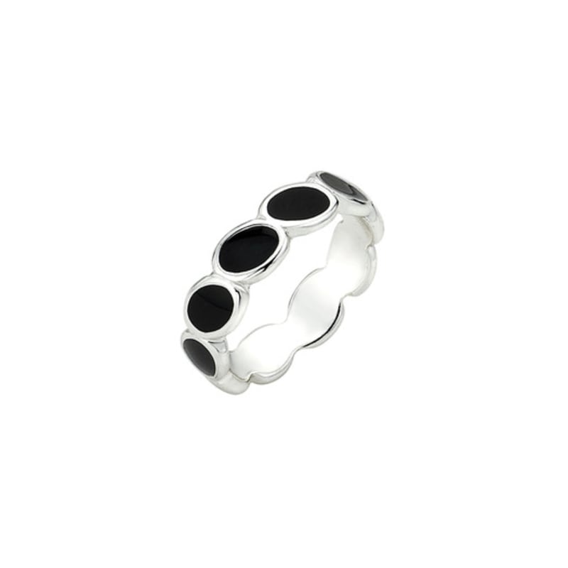 SCALETTO WS018 Black Epoxy Oval Ring