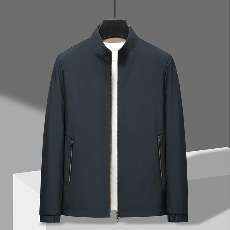 Men's Spring Autumn Solid Color Business Suit Jacket Casual Waterproof Outwear Jacket