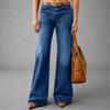 2026 Womens Elegant Versatile Denim Wide Leg Pants Street Style Jeans