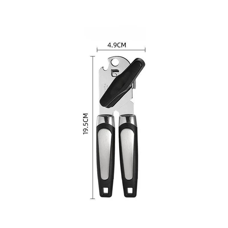 Stainless Steel Can Opener Multifunctional Grip Can Opener Side Cut Can Opener Kitchen Gadgets Bottle Openers Beer Jar Tools Bar
