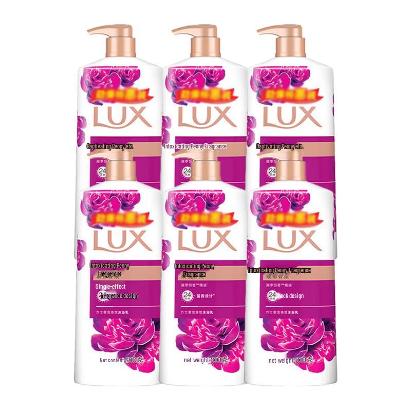 LUX Enchanting Peony Fragrant Body Wash (700g x 6 Pack)