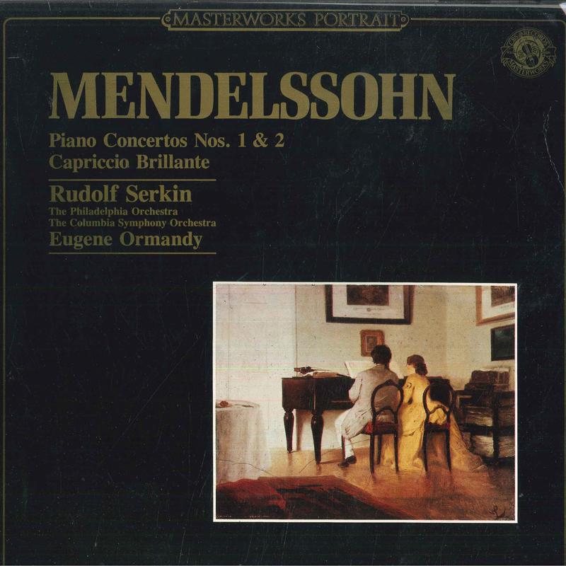 

LP Record RUDOLF SERKIN EUGENE ORMANDY THE Mendelssohn Piano Concertos Nos 1 MP39554 CBS MASTERWORK 198 Europe Classical Used