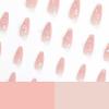 3D Stereo Wave Heart Aurora Short Pointed Wearable False Nails - Nail Art Tips
