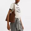 COACH Brooklyn Cow Split Leather Shoulder Bag Medium Women's Warm Brown CCU01-B4WBR