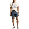 Polo Ralph Lauren Letter And Number Print Crew Neck Short Sleeve T-Shirt Men Tops Washed-White MNPOTSH1N822063-100