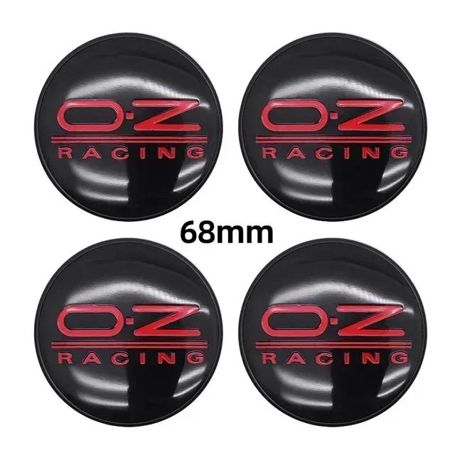 4pcs Car Wheel Hub Center Caps 56mm 60mm 68mm 65mm  For Rim Cover Auto OZ Logo Badge Emblem Exterior Styling Accessories