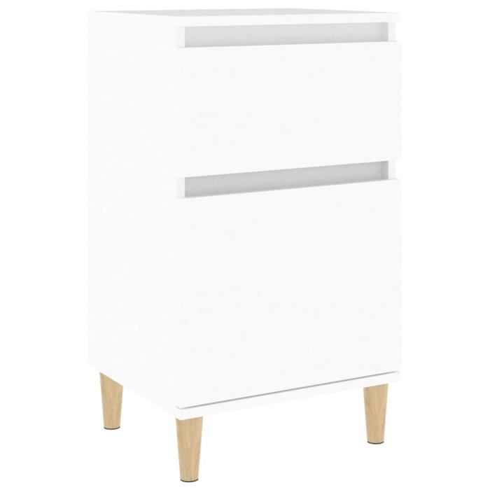 VidaXL White Bedside Table 40x35x70 Cm 819692